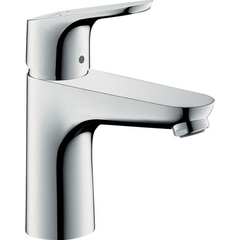HANSGROHE Mezclador de lavabo Focus 100 Eco C3, con desagüe automático extraíble y cromado (1/4)