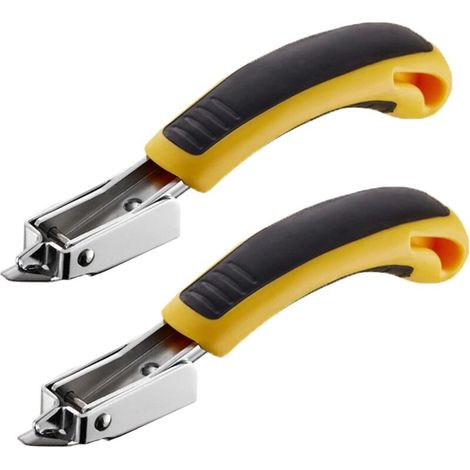 Extracteur d'agrafes,2 Pcs Outils de Retrait d'agrafes Extracteur Rapide pour Retirer Les agrafes Outil à Main Professionnel pour enlever Les agrafes et Les Clous