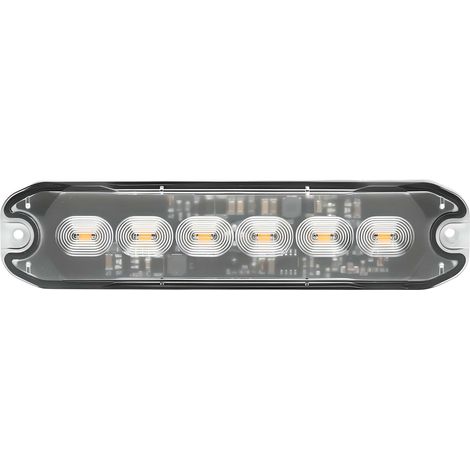 Luce di segnalazione flash 6 Led arancio (1/2)