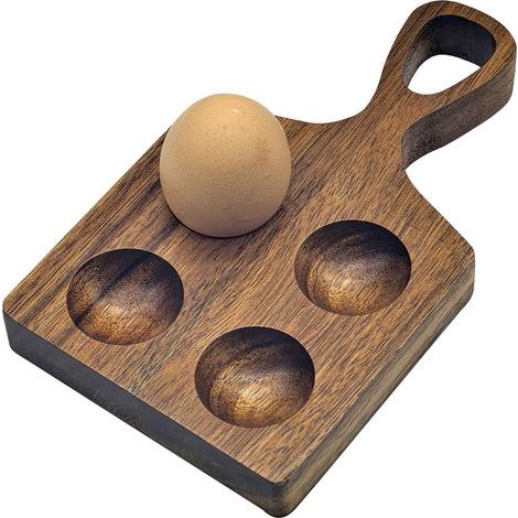 Eierregal aus Holz – Ideal für Arbeitsplatten, Kühlschränke sowie als Dekoration in Küche und Esszimmer. (1/5)