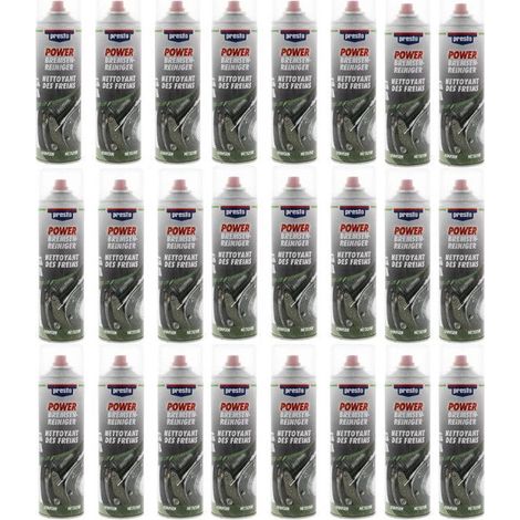 Produit nettoyant pour freins - Auto - Puissant - Buse 360°- Presto - 24 x 500ml