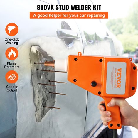Tire Clou Carrosserie 800 VA Kit Débosselage Carrosserie 5500 Soudeur de Goujons par Points 32x24 cm Machine de Réparation de Bosse… (1/5)
