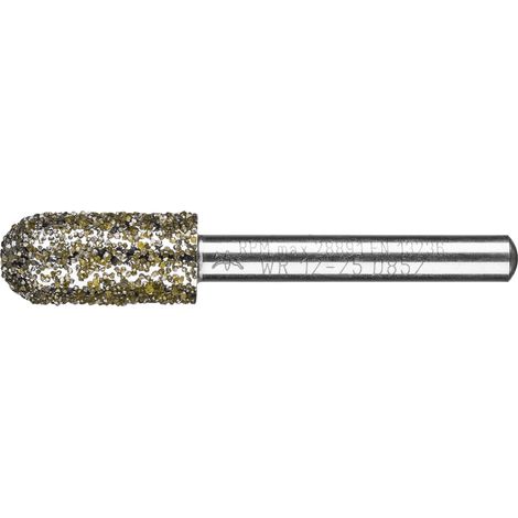PFERD TOOLS Diamant-Schleifstift Walzenrund Ø12,0mm Schaft-Ø6 mm D852 (sehr grob) zum Entgraten