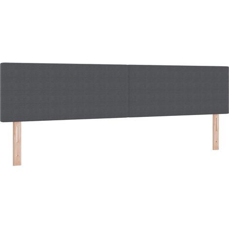 Maison Exclusive - Cabecero LED con tiras LED Gris oscuro 200 cm