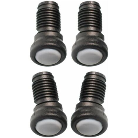 Lot de 4 embouts rentrants orientables en Téflon Diamètre de base 25mm Compatibles tubes 20mm Protection des sols (1/3)