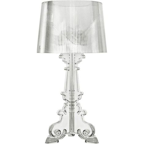 Lampe de Table - Petite Lampe de Salon Design - Bour Transparent - Acrylique, Plastique (1/5)