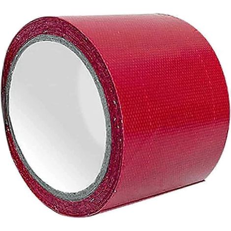 Ruban adhésif de réparation étanche pour auvent de camping-car, 8 x 500 cm, universel pour bâches et serres - rouge (1/2)