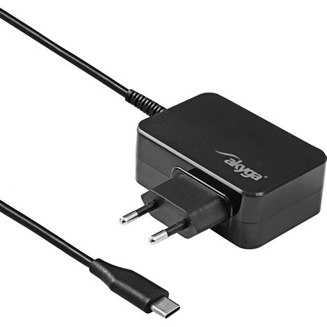 Adaptador de corriente para portátil Akyga AK-ND-81 USB-C PD de 65 W con tecnología GaN.