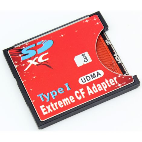 Adaptateur Wi-Fi haut débit pour carte SD vers CF Adaptateur SD MMC SDHC SDXC vers carte CF Type I (1/4)