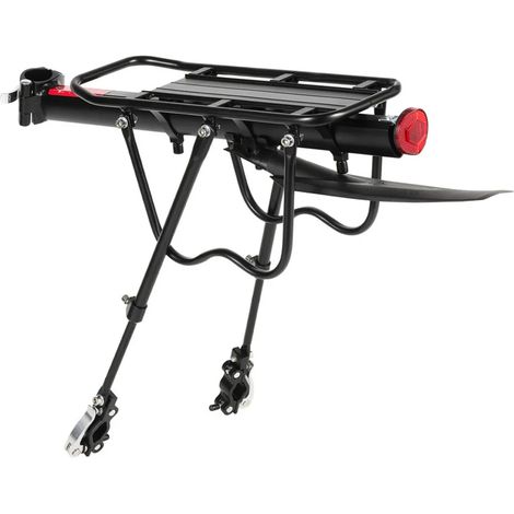 Porte-bagages Yakimz pour VTT, réglable, avec réflecteur - Adaptable aux vélos de 24 à 29 pouces, garde-boue inclus, charge maximale 50 kg (1/5)