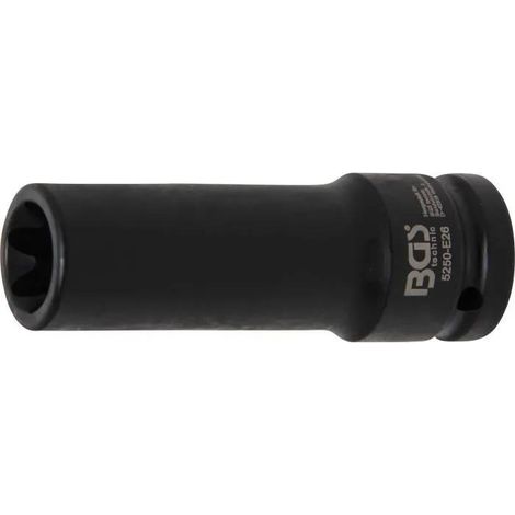 Enchufe de impacto bgs technic perfil E plata 20 mm 110 mm