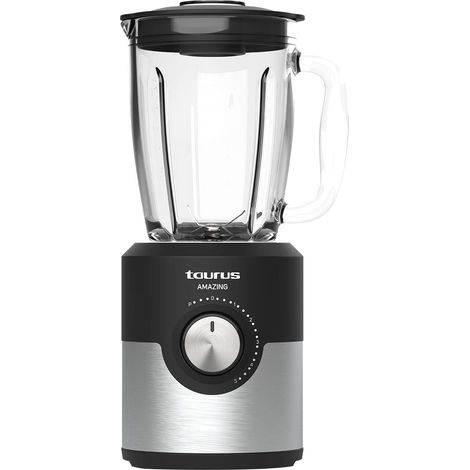 Taurus Amazing – Frullatore a caraffa JB1200XC 1200W 5 velocità + Turbo Lame inox 6 lame Caraffa in vetro 1,75L Tritaghiaccio LED Lavabile in lavastoviglie (1/5)