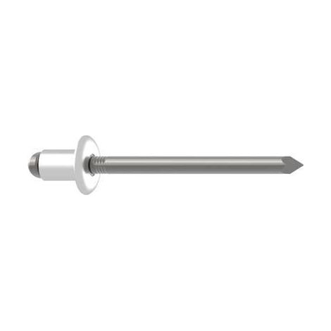 Gesipa Remaches de acero inoxidable 4,8 mm x 20 mm 250 uds
