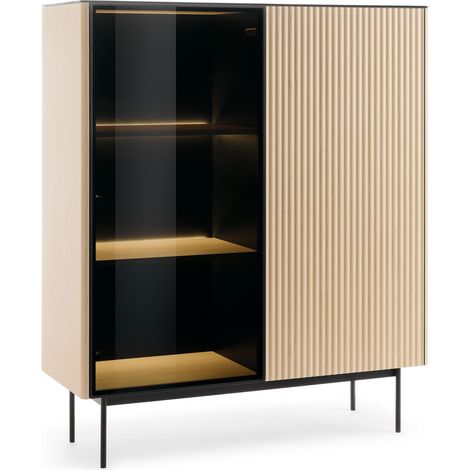 Vetrina, rovere Vincenza, 107 x 126 x 39 cm (1/5)
