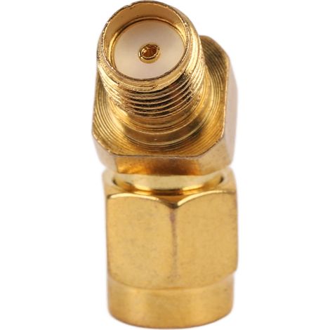 Connecteur SMA 45° Mâle-Femelle Large Bande Haute Fréquence pour Antennes et Tests (1/5)