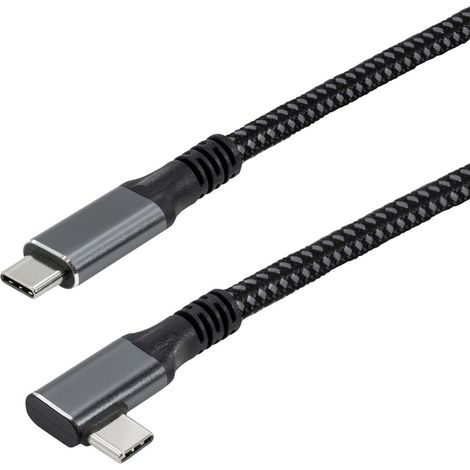 Maxtrack USB-Kabel USB 3.2 Gen2x2 USB-C® Stecker 1 m Schwarz beidseitig verwendbarer Stecker, vergo (1/5)