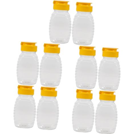 10 bouteilles distributrices de miel et de confiture pour sauces, condiments et vinaigrettes. (1/5)