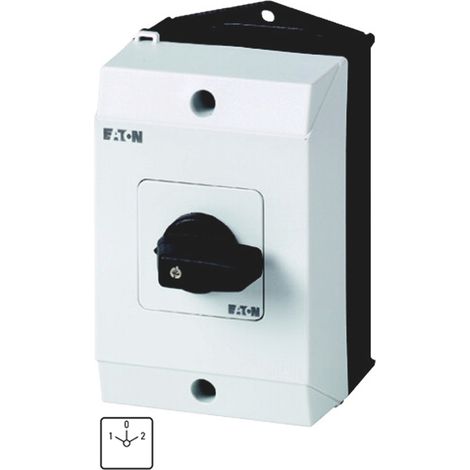 Inverseurs Contacts: 2 20 A plastron: 1-0-2 60 ° à accrochage en saillie 000207076 EATON T0-1-8210/I1
