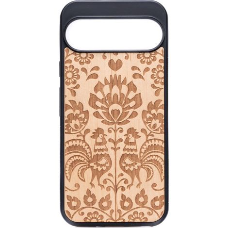 Custodia in legno Bewood per Google Pixel 10 / 10 Pro POLACCO FOLK ANIGRE (1/2)