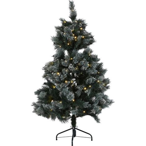 Arbol Led Pvc 100X100X150 200 Leds Nevado Verde (1/5)