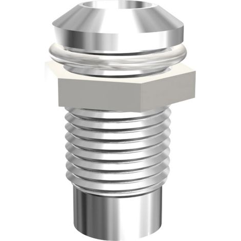 Signal Construct SMQ1089 SMQ1089 LED-Fassung Metall Passend für (LEDs) LED 5 mm Schraubbefestigung