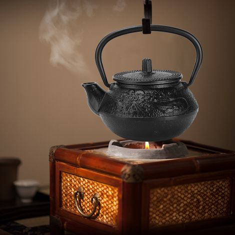 Bouilloire à thé en fonte 0.3L avec infuseur - Idéale pour collection et décoration élégante (1/5)