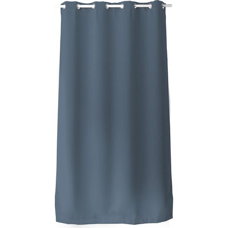 Rideau occultant OBSKUR 140 x 240 cm coloris BLEU JEAN