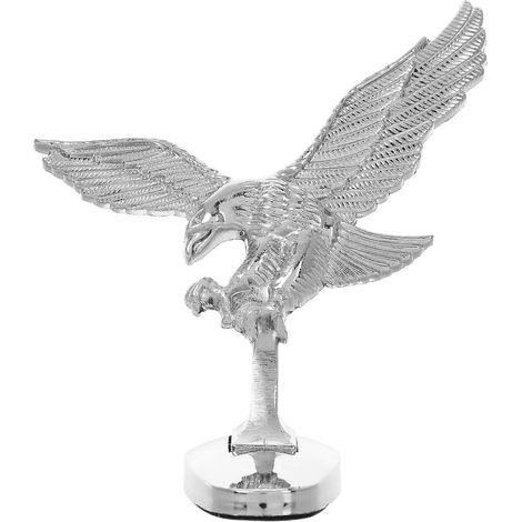 Ornement de capot aigle, autocollant de voiture, oiseaux, support 3D, capot, badge universel, sculpture, ornements, style automobile, capot en métal (1/5)