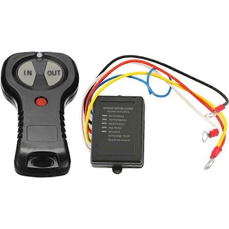 Système de commande à distance sans fil 12 V/24 V pour treuil électrique Jeep tout-terrain/quad (1/5)