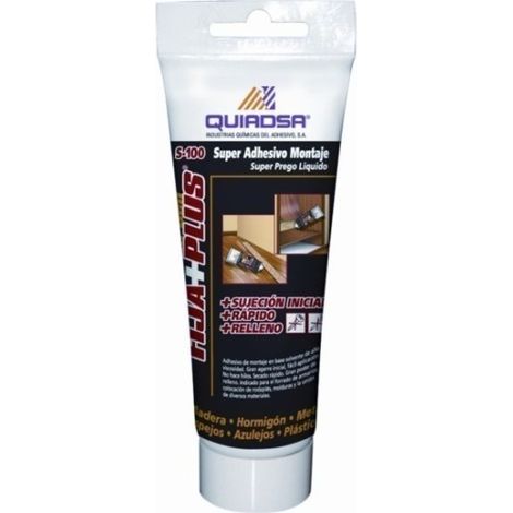 Adhesivo Montaje 100 Ml Fija+Plus S-100 Tubo Quiadsa
