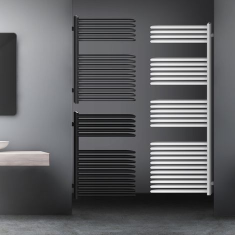ML-Design Radiador Toallero Para Baño 500x800 mm Antracita De Acero Calentador Secador De Toallas Plano De Agua Caliente Diseño Moderno Multifuncional Separador De Ambientes Juego De Montaje Incluído