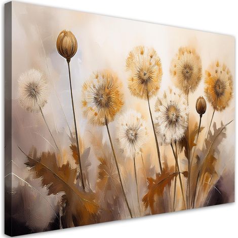 Tableau déco Plantes soufflantes Fleurs sur fond beige 60x40 (1/5)