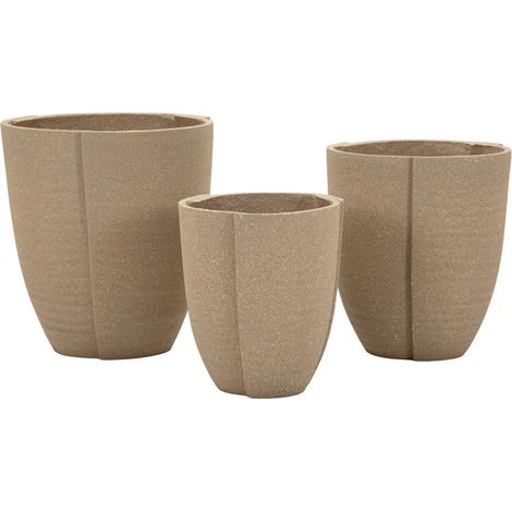 Cachepot in resina, Ø43x47-36x41,5-30,5x34,5 cm – PERU' (1/5)