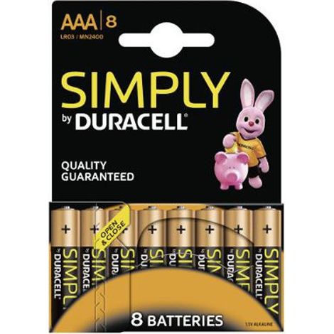 10,0 x PILE MINI STILO AAA SIMPLY DURACELL