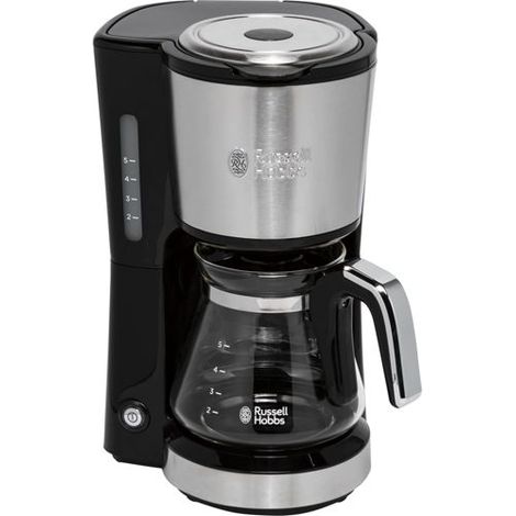 Russell Hobbs Compact Home Mini-Glas-Kaffeemaschi, edelstahl/schwarz