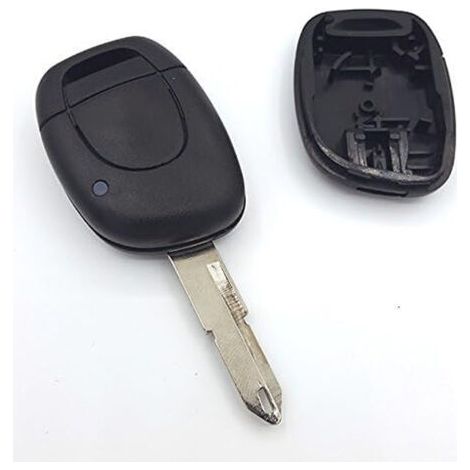 Coque de clé Compatible avec Renault Twingo Clio Kangoo Espace Laguna Megane Master 1 Bouton n°1 (1/4)