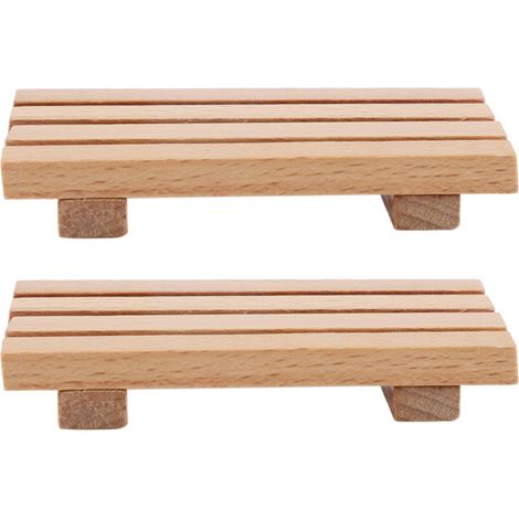 Lot de 2 dessous de verre en bois creux et légers, parfaits pour la maison, le bureau ou comme set de table. (1/5)