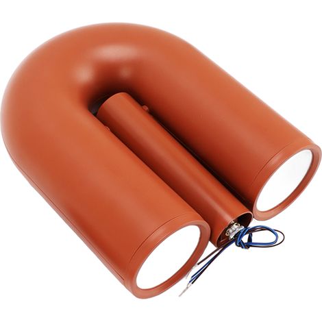 Applique murale en forme de U, en fer ABS, style nordique moderne, lumière chaude, décorative, lanterne murale en forme de U pour couloir d'hôtel, 85 à 265 V, orange (1/5)