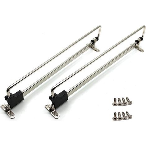 Cintre télescopique - Lot de 2. Cintre extensible télescopique - barre à vêtements coulissante - convient à tous types d'armoires de la maison.