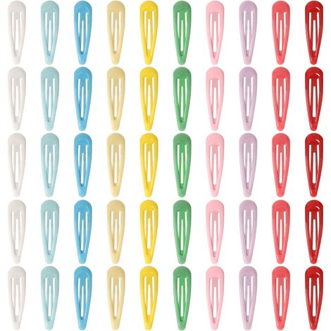 Lot de 50 pinces à cheveux métal 5 cm, pour filles et femmes, avec boîte. (1/5)