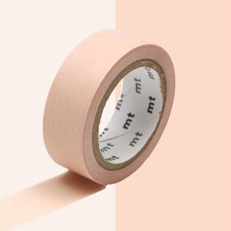 Masking tape - Unicolore - Orange - 1,5 cm x 7 m - Idéal pour le scrapbooking - Facile à repositionner