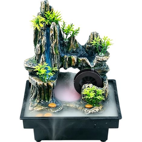 Fontaine de Table Cascade avec Brouillard (1/5)