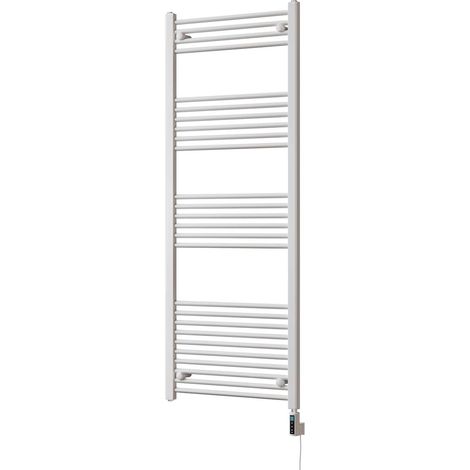 Zennor - White Electric Towel Rail H1600mm x W600mm Straight 800w Thermostatic WIFI (1/3)