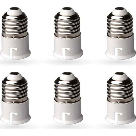 Adaptateur Douille E27 Vers B22 - Convertisseur Culot Vis Vers Baïonnette - Pour Ampoules LED Incandescentes CFL - 200 W - 250 V - Lot De 6 (1/5)