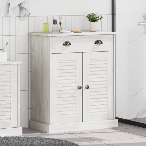 Badezimmer Schrank mit Speicher VIGO Weiß 67,5 x 34 x 80 cm vidaXL (1/5)