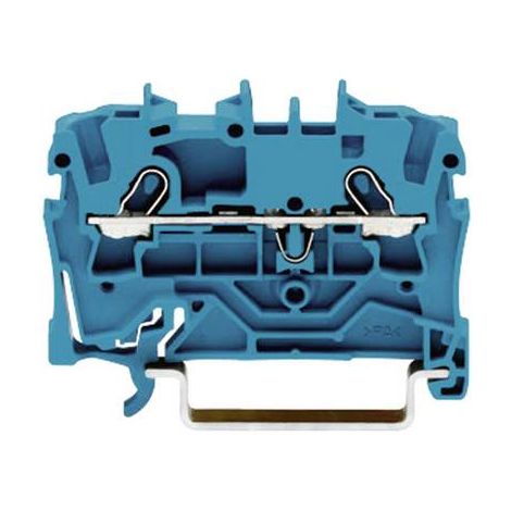 Borne de passage WAGO 2001-1204 4.20 mm ressort de traction Affectation: N bleu 1 pc(s) (1/2)