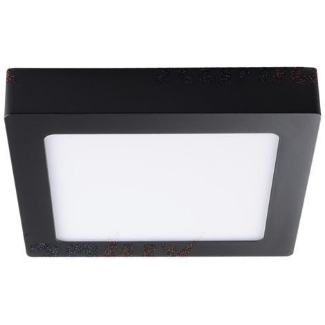 Spot LED Saillie LED 12W 600lm (45W) 110° 170x170mm Noir - Blanc Chaud 3000K (1/5)