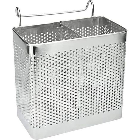 Égouttoir à couverts de cuisine, panier à couverts, porte-couverts, organisateur d'évier en acier inoxydable pour ranger et cuisiner des ustensiles, cuillère, fourchette