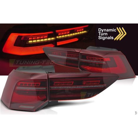 Paire de feux arriere VW Golf 8 19-24 Full LED Dyn rouge