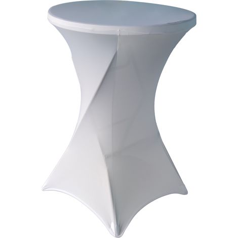 Housse extensible pour mange debout - - Blanc